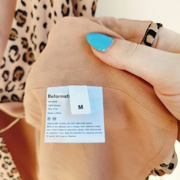 Reformation Anchorage Leopard Mini Wrap Dress Animal Print Lightweight Aline - Picture 7 of 9